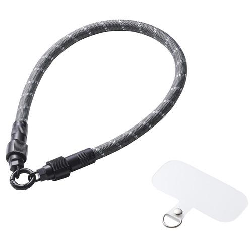 エレコム P-STHH1CC08BK2 スマホ ハンドストラップ USB Type-C to C 3...