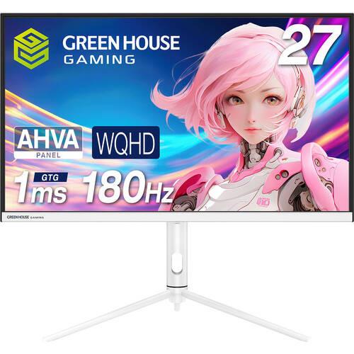 GH-GLCC27WB-WH ゲーミングモニター 27インチWQHD(QHD) 2560x1440 ...