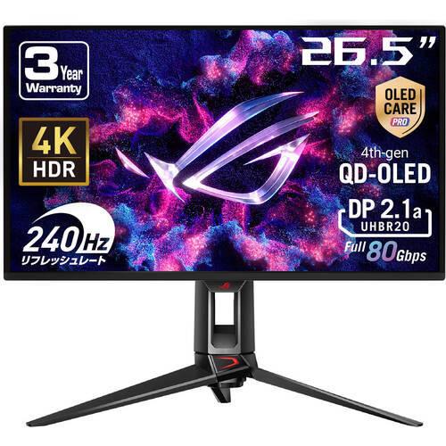 ROG Swift OLED PG27UCDM 26.5インチ 4K 有機EL ゲーミングモニター ...
