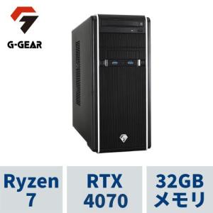 G-GEAR ( Ryzen7 5700X / 32GBメモリ / GeForce RTX4070 / 1TB SSD(M.2 NVMe Gen4) / Windows11 HOME) GA7A-D230BN/CP2｜ツクモ パソコン Yahoo!店