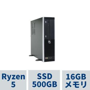 デスクトップPC AeroSlim RS5A-A222BP/CP1( Ryzen5 5600G / 16GBメモリ / 500GB SSD(M.2 NVMe) / DVDマルチドライブ / Windows11Pro )｜tsukumo-y
