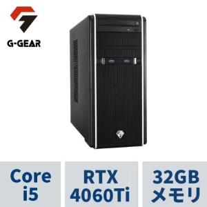 ゲーミングPC デスクトップ G-GEAR GA5J-D241BN/CP1(Corei5-14500 / 32GBメモリ / GeForceRTX4060Ti(8GB) / 1TB SSD(M.2 NVMe Gen4) / Windows11HOME)｜tsukumo-y