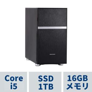 TSUKUMO PC ( Corei5-14400 / 16GBメモリ / 1TB SSD(M.2 NVMe) / DVDマルチドライブ / Windows11 HOME) TM5J-C241BN/R/CP1｜ツクモ パソコン Yahoo!店
