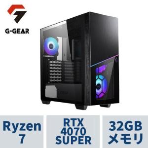 ゲーミングPC デスクトップ G-GEAR GM7A-G241BN/A/CP1( Ryzen 7 5700X / 32GBメモリ / GeForceRTX4070SUPER / 1TB SSD(NVMe Gen4) / Windows11HOME )｜tsukumo-y