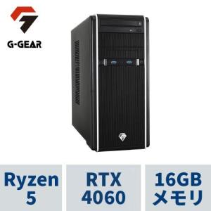 ゲーミングPC デスクトップ G-GEAR GA5A-D230BN/CP1( Ryzen 5 5600X / 16GBメモリ / GeForceRTX4060 / 1TB SSD(NVMe Gen4) / Windows11HOME )｜tsukumo-y