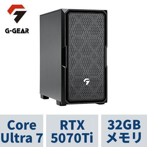 ゲーミングPC G-GEAR GE7J-K257BH/CP2 CoreUltra7 /RTX5070...