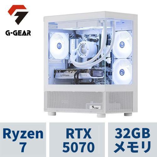 ゲーミングPC G-GEAR White GP7A-F260B/A/CP2 Ryzen7 /RTX5...