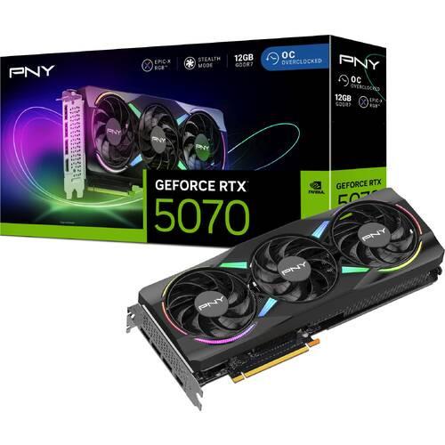 PNY GeForce RTX 5070 12GB ARGB Overclocked TripleF...
