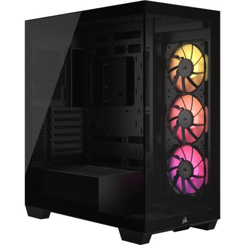 iCUE LINK 3500X RGB Tempered Glass Mid-Tower -Blac...