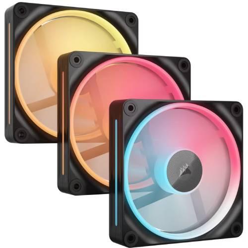 iCUE LINK LX120-R RGB Triple Reverse Fans Starter ...