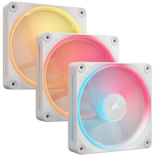 iCUE LINK LX120-R RGB WHITE Triple Reverse Fans St...