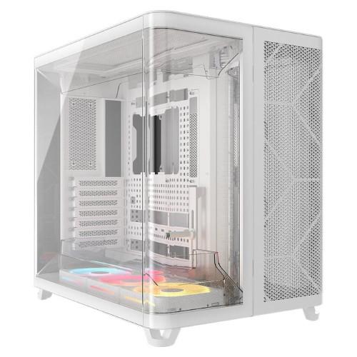 AIR 5400 LX-R iCUE LINK Tempered Glass White　CC-90...