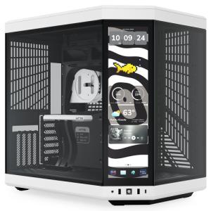 HYTE PCケース Y70 スノーホワイト 独自のピラーレス式パノラマ強化