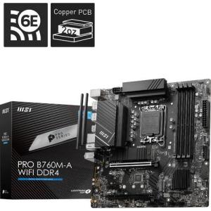 MSI エムエスアイ PRO B760M-A WIFI DDR4 マザーボード Intel B760チップセット搭載 MicroATX  / LGA1700