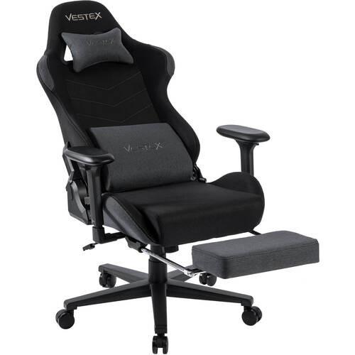 VESTEX S1 [VES-S1FTBK] フットレスト付き ゲーミングチェア ブラック
