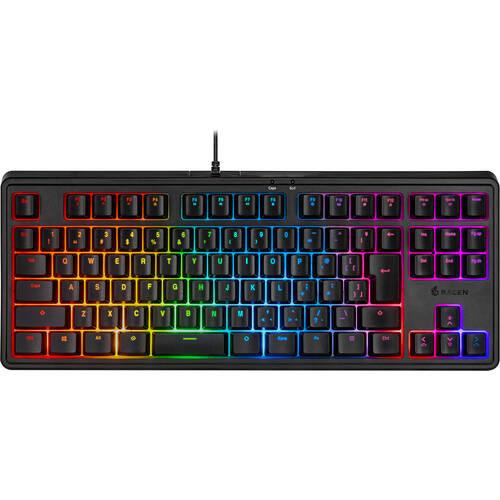 RACEN CRC-GMBKRGB02 有線 日本語配列テンキーレス メンブレン ゲーミングキーボー...