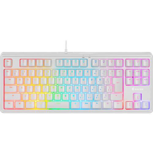 RACEN CRC-GMBKRGB02-WT 有線 日本語配列テンキーレス メンブレン ゲーミングキ...
