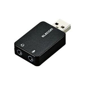 USB-AADC01BK USBオーディオ変換アダプタ コンパクトなコネクタ一体型
