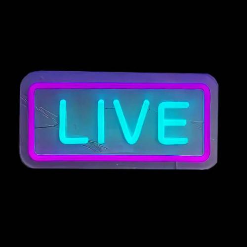 USBネオンサインライト　MS-UNEON-LI（LIVE）