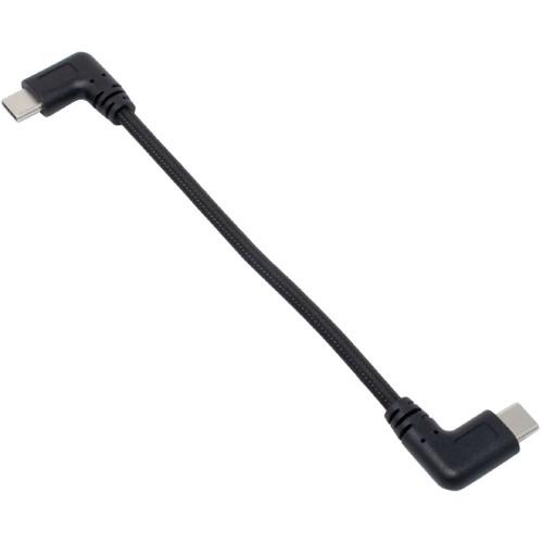 U20CC-LL01P6　PD60W対応 USB2.0 Type-Cケーブル 両端横L型 15cm