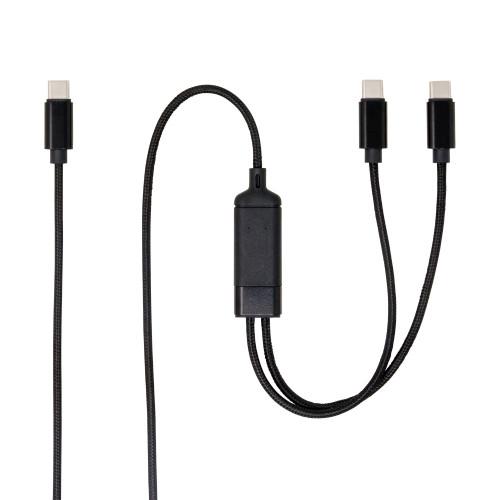 USB-C二股充電ケーブル PD100W対応 1.2m　UYC-CC12P10