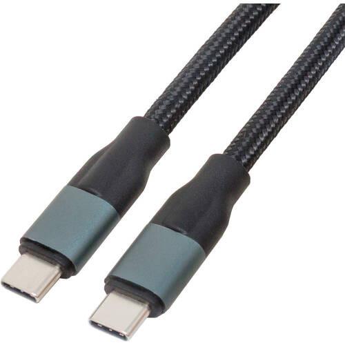 USB3.2Gen2 Type-Cケーブル PD100W メッシュ 0.5m　U32CC-MM05P...