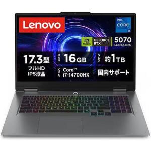 ゲーミングノート LOQ 17IRX10 83JH00EXJP [17.3型 /i7-14700HX /RTX5070 /RAM:16GB /SSD:1TB /Windows 11 Home /ルナグレー]