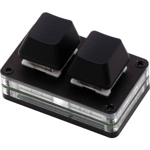 キーカスタマイズ ちょい足しキーボード 2キー ブラック MK-02BK