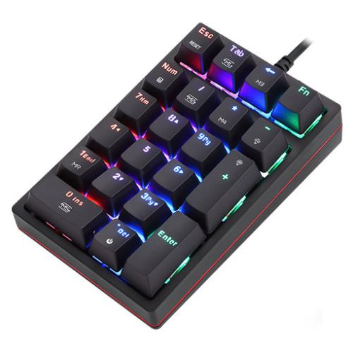 AS-K24C-R 片手用ゲーミングキーボード メカニカル赤軸