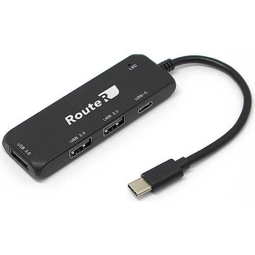 TYPE-C端子搭載機用USBハブ　RR-A3C1BK