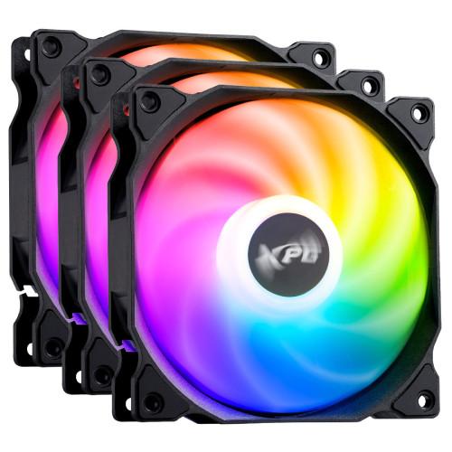 XPG VENTO 120ARGB PWM　VENTO120ARGBPWM3C-BKCWW（ブラック...