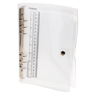 TSUKURIRO B6 バイブルサイズ 6穴 システム手帳 クリア バインダー PVC