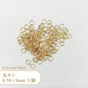 K14 ゴールドフィルド 丸カン 4004455 0.76x3mm 5個｜tsukuro-dot-com
