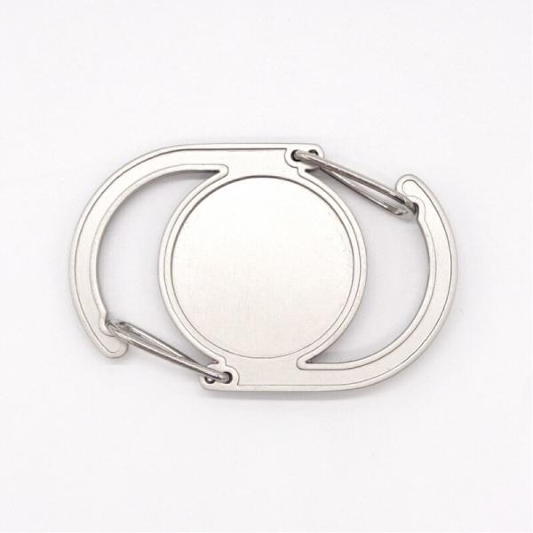 ダブル/カルビナ/KARUW/64x42mm/銀色/1個