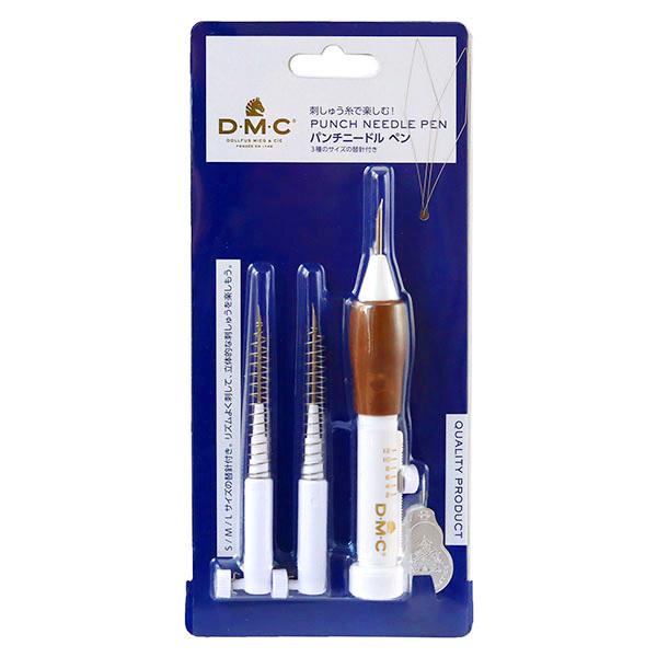 パンチニードル ペン 3種のサイズの替え針付き ニードルパンチ 刺しゅう針 DMC パンチニードル