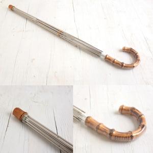 未使用 ZENZA 福井洋傘 日傘 長傘 日本製 ハンドメイド 木製ハンドル 日傘 骨組みのみ パラソル 木製タイプ 日傘フレーム 傘骨 手作り