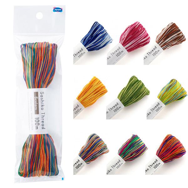 刺し子糸 Sashiko Thread 100m グラデーション さしこ 刺し子糸 刺し子 刺しゅう...