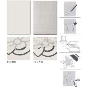 マルチデザインペーパーA3サイズ　5枚入(無地・方眼)