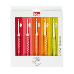 エルゴノミック かぎ針セット （3.5/4.0/4.5/5.0/6.0mm）5本セット/各1本入