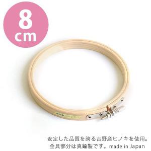 刺しゅう枠 8cm S2-7｜tsukurutanosimi