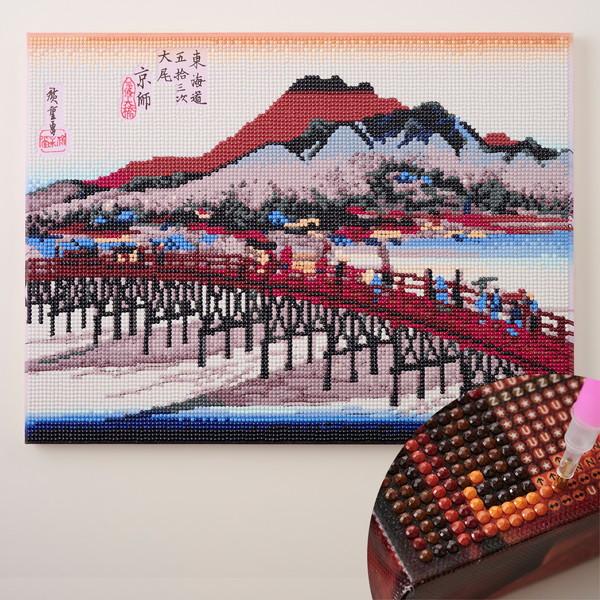 ダイヤモンドフィックス ダイヤモンドアート ダイヤモンドアート 浮世絵コレクション 東海道五十三次 ...