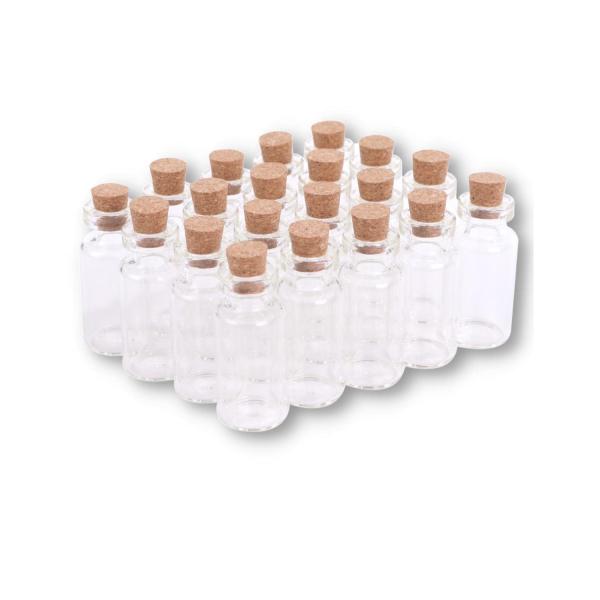 小瓶 コルク栓 ガラス瓶 ガラス 小物 保存 容器 保管 小分け 20本セット (10ml)