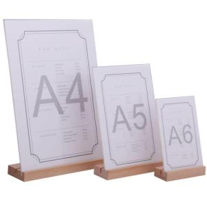ポップスタンド メニュースタンド ポスタースタンド 2WAY アクリル A6