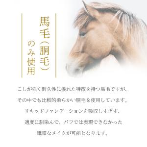 熊野筆 竹宝堂 リキッドファンデーション用 メ...の詳細画像5