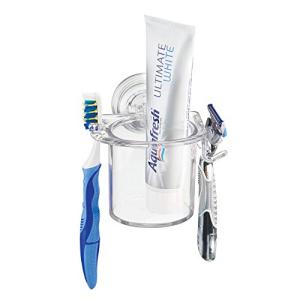 InterDesign 歯ブラシ カミソリ 吸盤 スタンド ホルダー 洗面台 PowerLock Suction 51920EJ