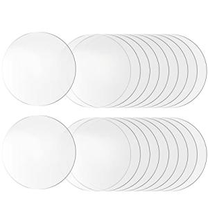 TIMESETL 透明アクリル板 丸 アクリルプレート 直径100mm厚さ3mm