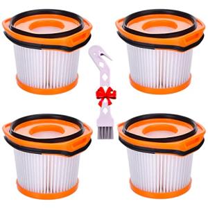 シャーク用掃除機フィルター4つのShark Wandvacシステムフィルタのパック