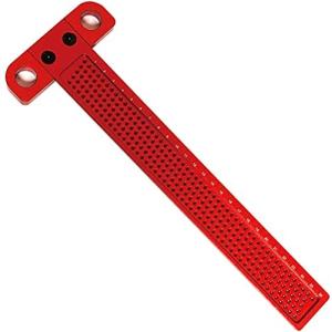 T型スコヤ T型定規 木工 1mm間隔 ケガキ工具 直接マーキング アルミ合金製 SxP