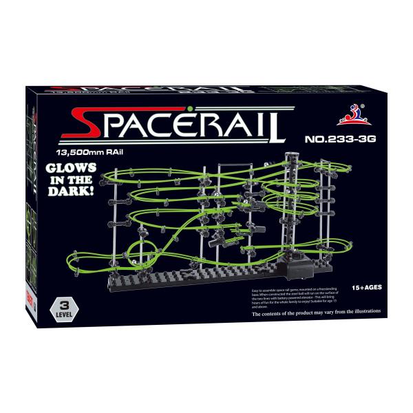 スペースレール(SPACE RAIL) 暗闇で光る 蓄光型 無限ループ スペースレール パズル 知育...