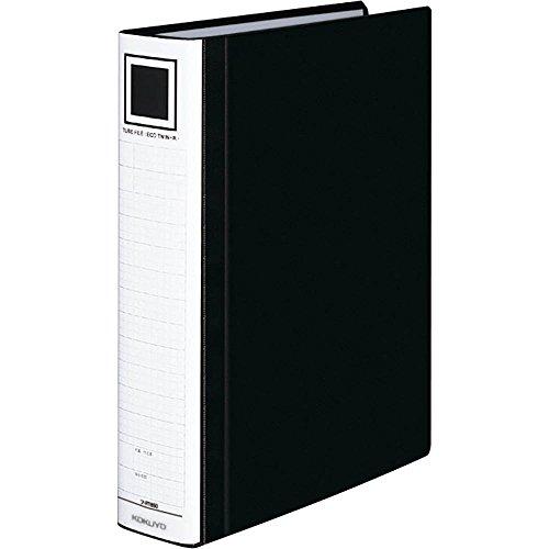 コクヨ パイプ式ファイル エコツインR(両開き) A4 2穴 500枚収容 黒 フ-RT650D